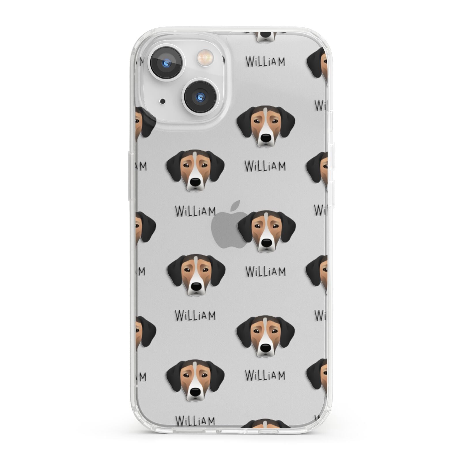 Jack A Bee Icon with Name iPhone 13 Clear Bumper Case