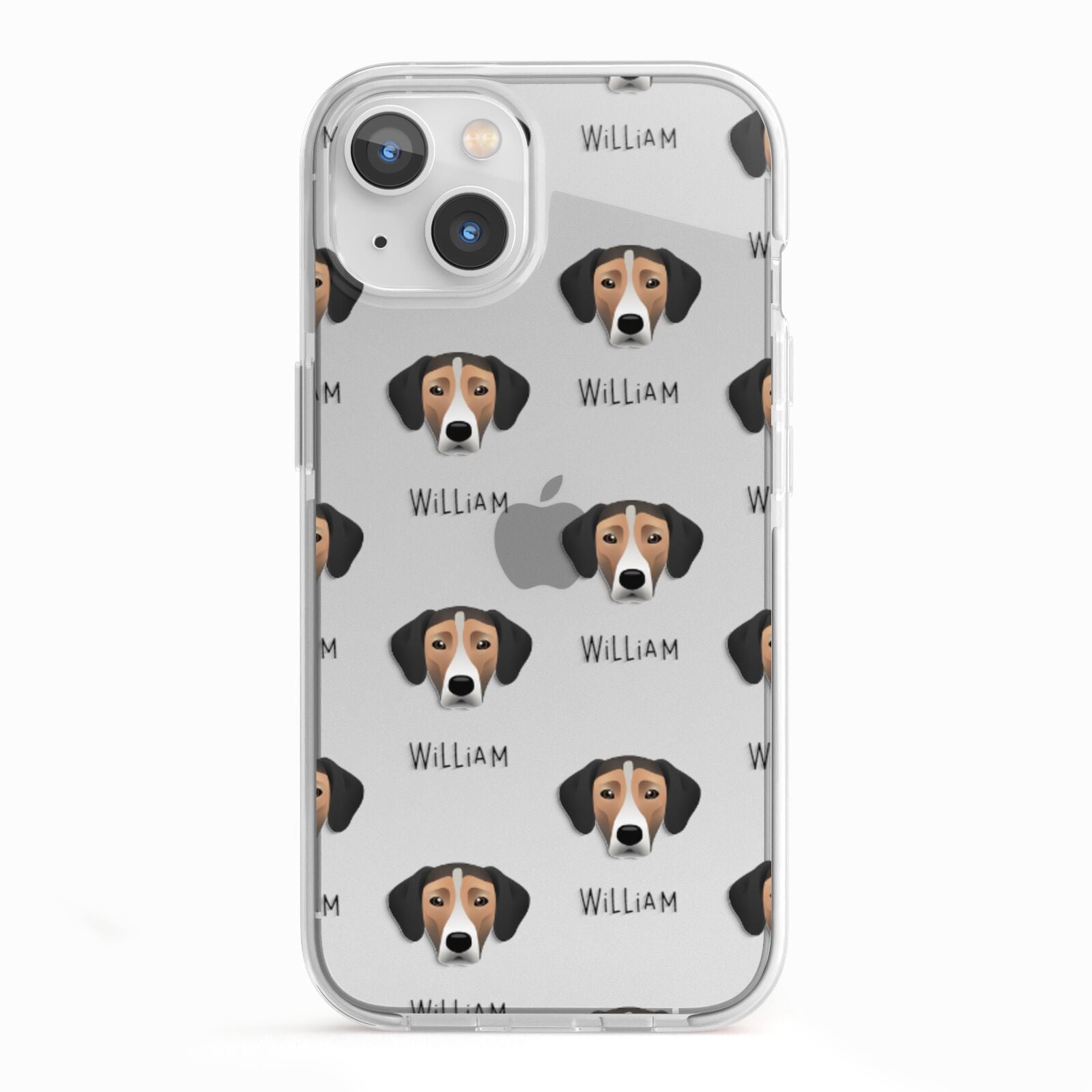 Jack A Bee Icon with Name iPhone 13 TPU Impact Case with White Edges