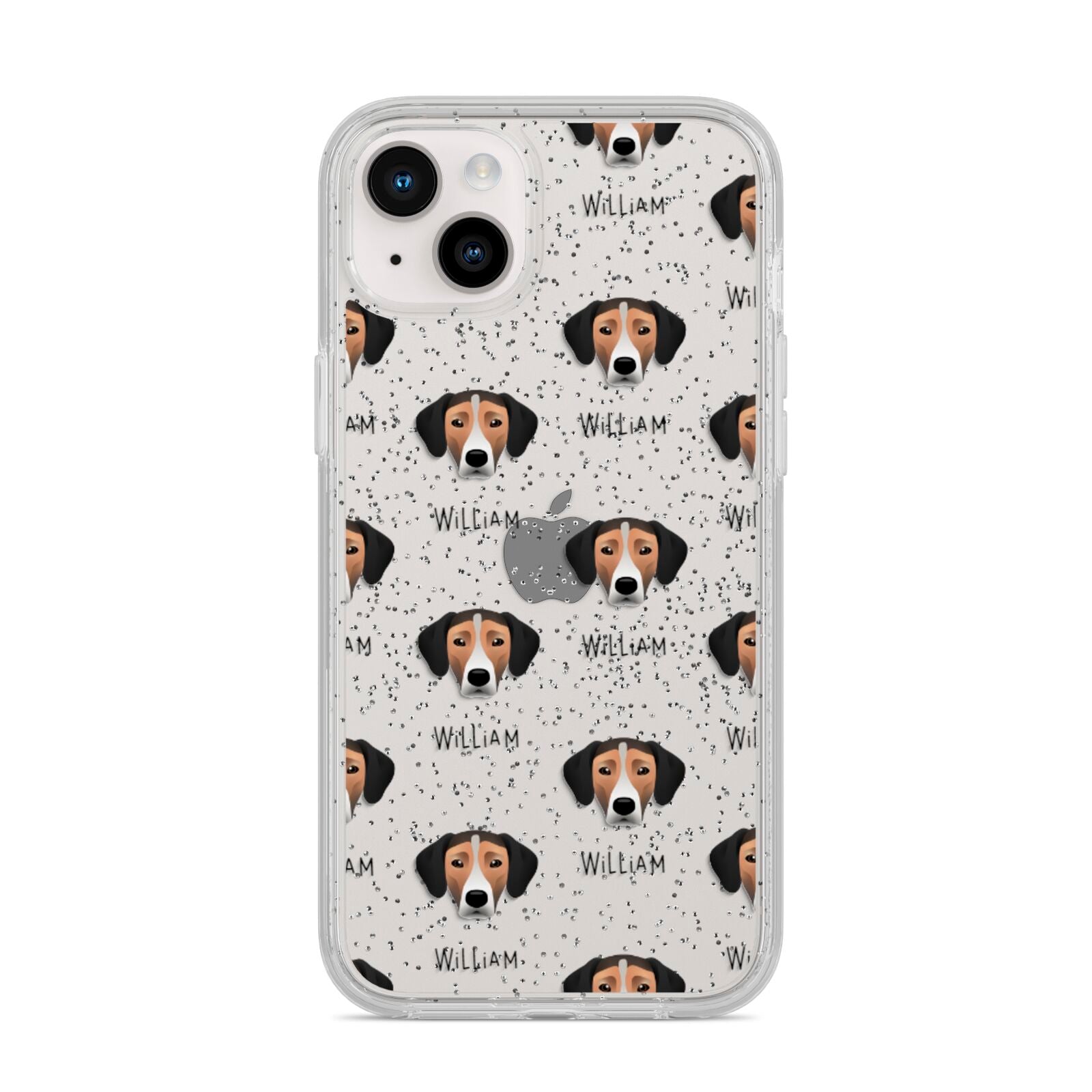 Jack A Bee Icon with Name iPhone 14 Plus Glitter Tough Case Starlight