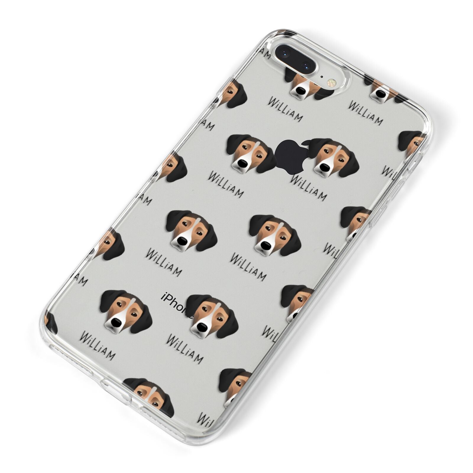 Jack A Bee Icon with Name iPhone 8 Plus Bumper Case on Silver iPhone Alternative Image