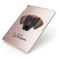 Jack A Bee Personalised Apple iPad Case on Rose Gold iPad Side View