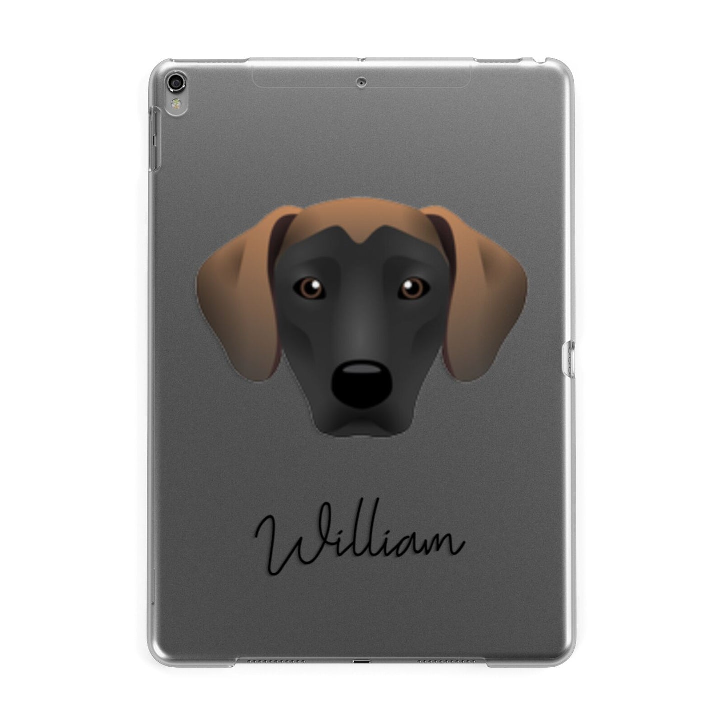 Jack A Bee Personalised Apple iPad Grey Case