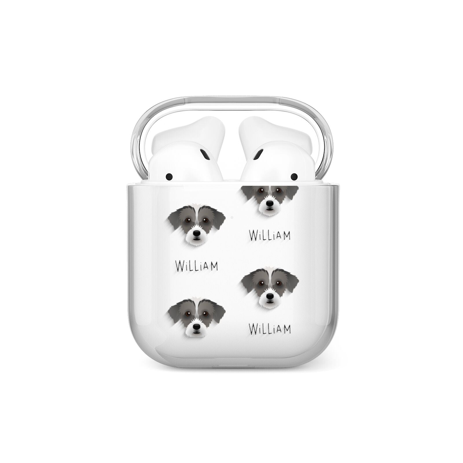 Jack A Poo Icon with Name AirPods Case