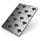 Jack A Poo Icon with Name Apple iPad Case on Grey iPad Side View