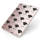Jack A Poo Icon with Name Apple iPad Case on Rose Gold iPad Side View