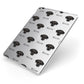 Jack A Poo Icon with Name Apple iPad Case on Silver iPad Side View