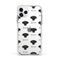 Jack A Poo Icon with Name Apple iPhone 11 Pro in Silver with White Impact Case
