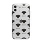 Jack A Poo Icon with Name Apple iPhone 11 in White with Bumper Case