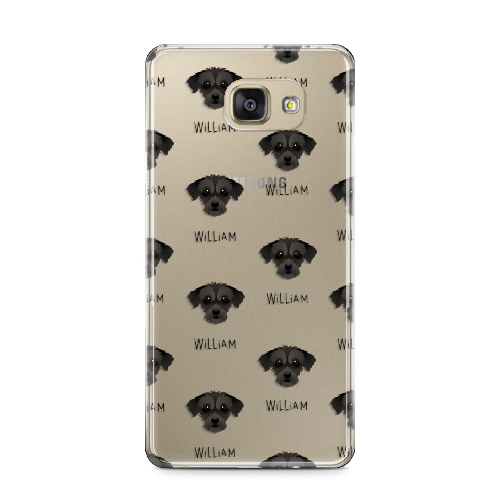 Jack A Poo Icon with Name Samsung Galaxy A9 2016 Case on gold phone