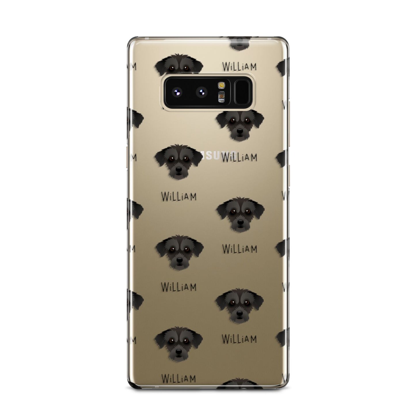 Jack A Poo Icon with Name Samsung Galaxy Note 8 Case