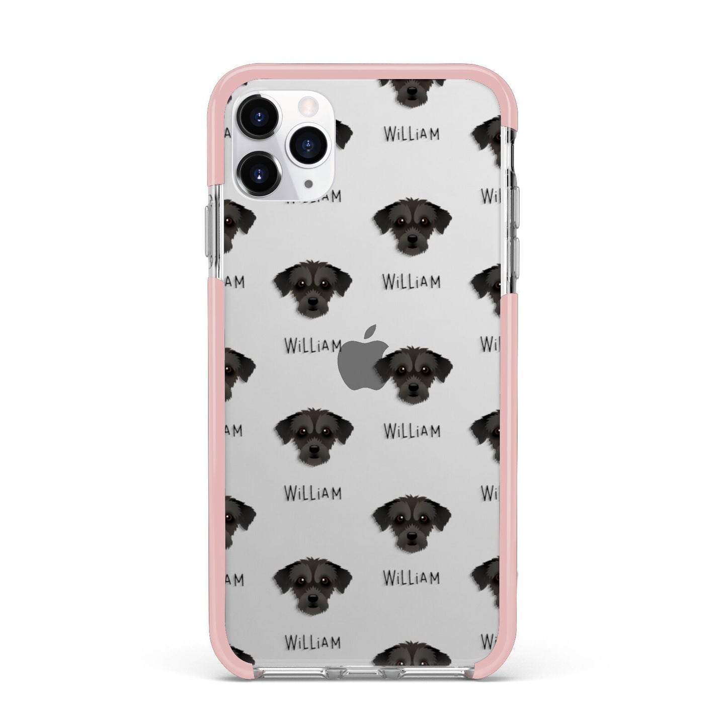 Jack A Poo Icon with Name iPhone 11 Pro Max Impact Pink Edge Case
