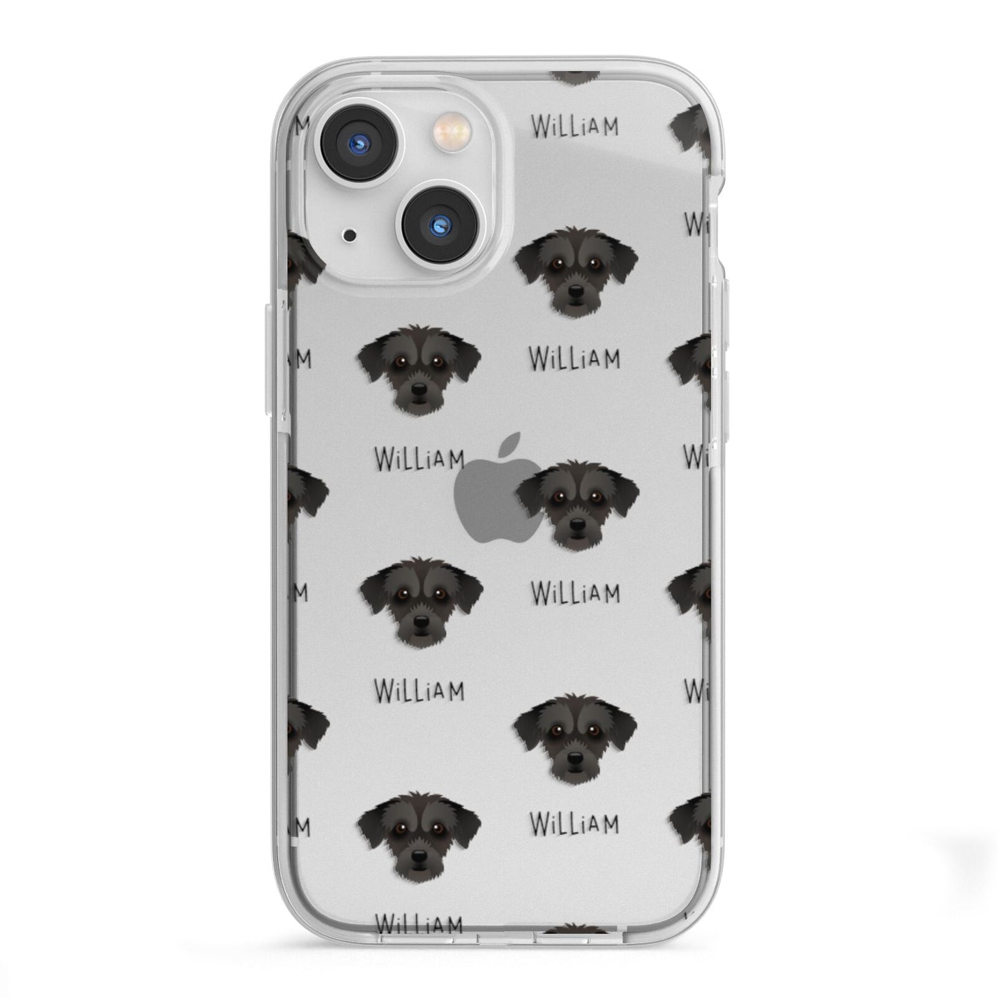 Jack A Poo Icon with Name iPhone 13 Mini TPU Impact Case with White Edges