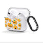 Jack O Lanterns with Transparent Background AirPods Clear Case 3rd Gen Side Image