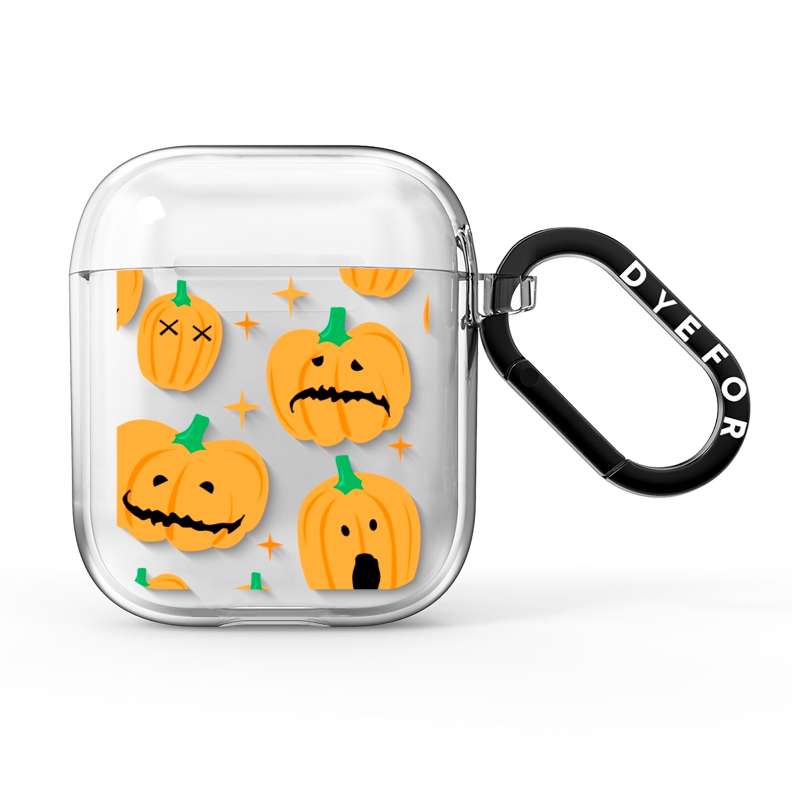 Jack O Lanterns with Transparent Background AirPods Clear Case