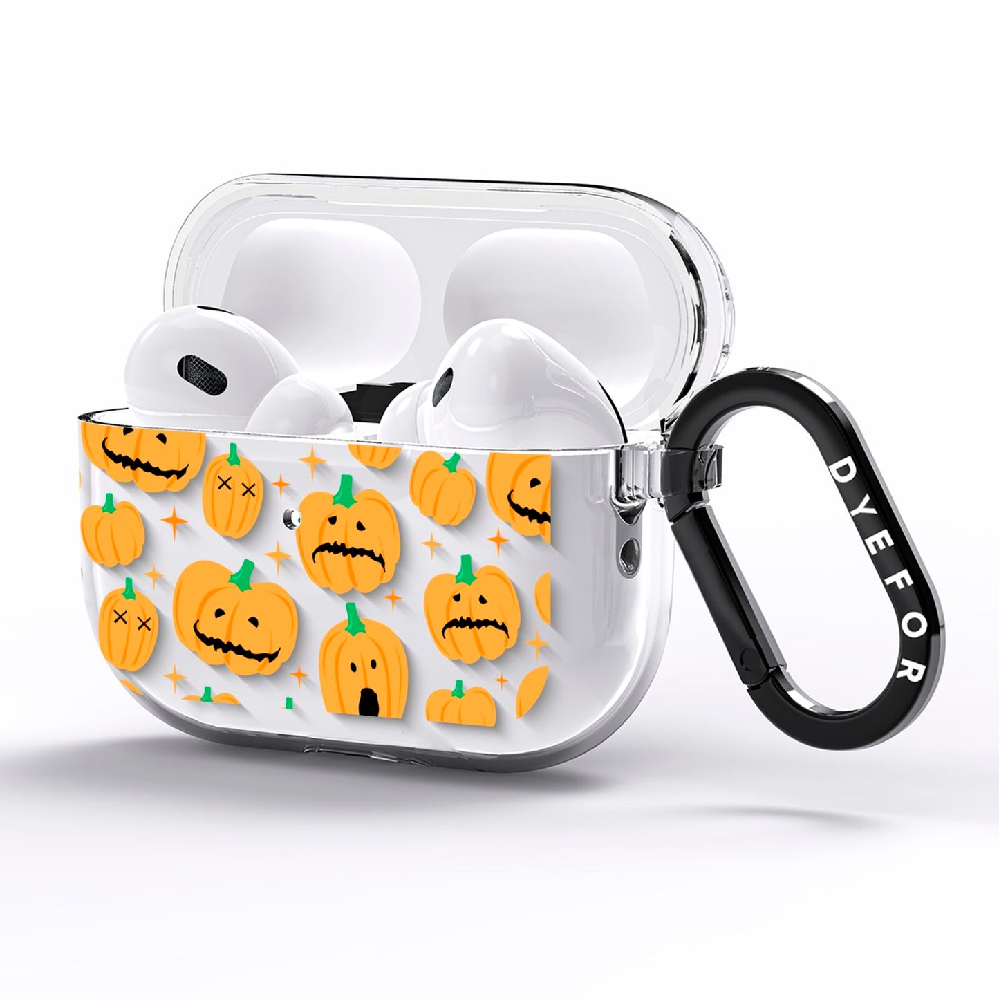 Jack O Lanterns with Transparent Background AirPods Pro Clear Case Side Image