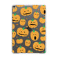 Jack O Lanterns with Transparent Background Apple iPad Grey Case