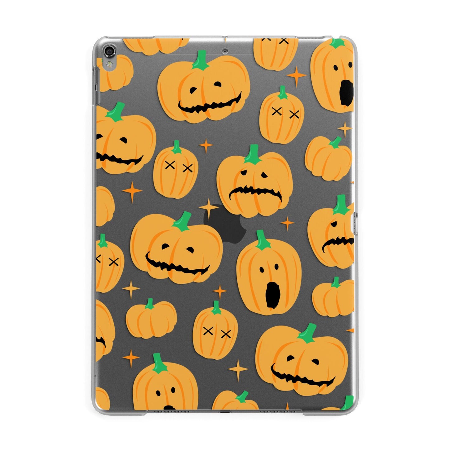 Jack O Lanterns with Transparent Background Apple iPad Grey Case