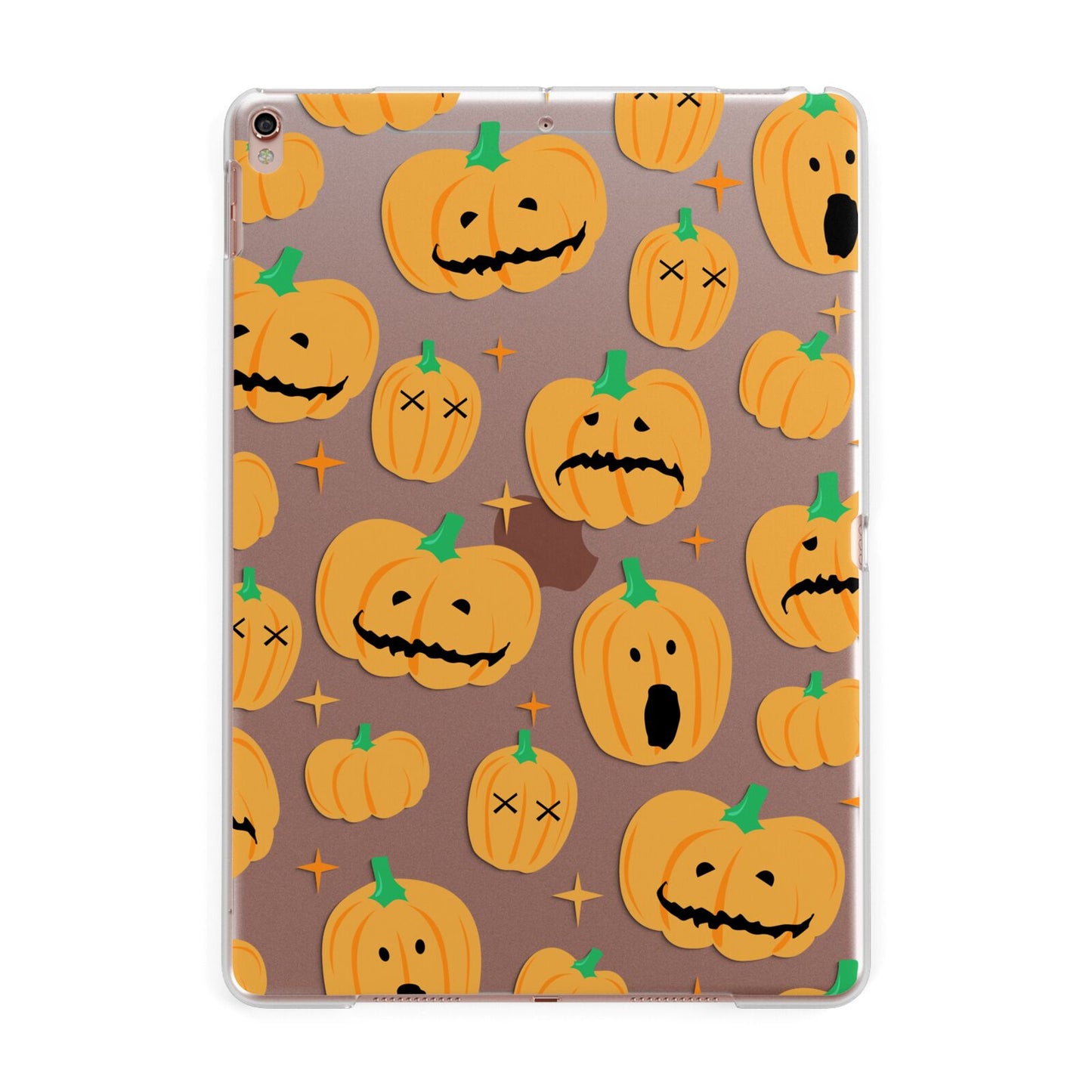 Jack O Lanterns with Transparent Background Apple iPad Rose Gold Case