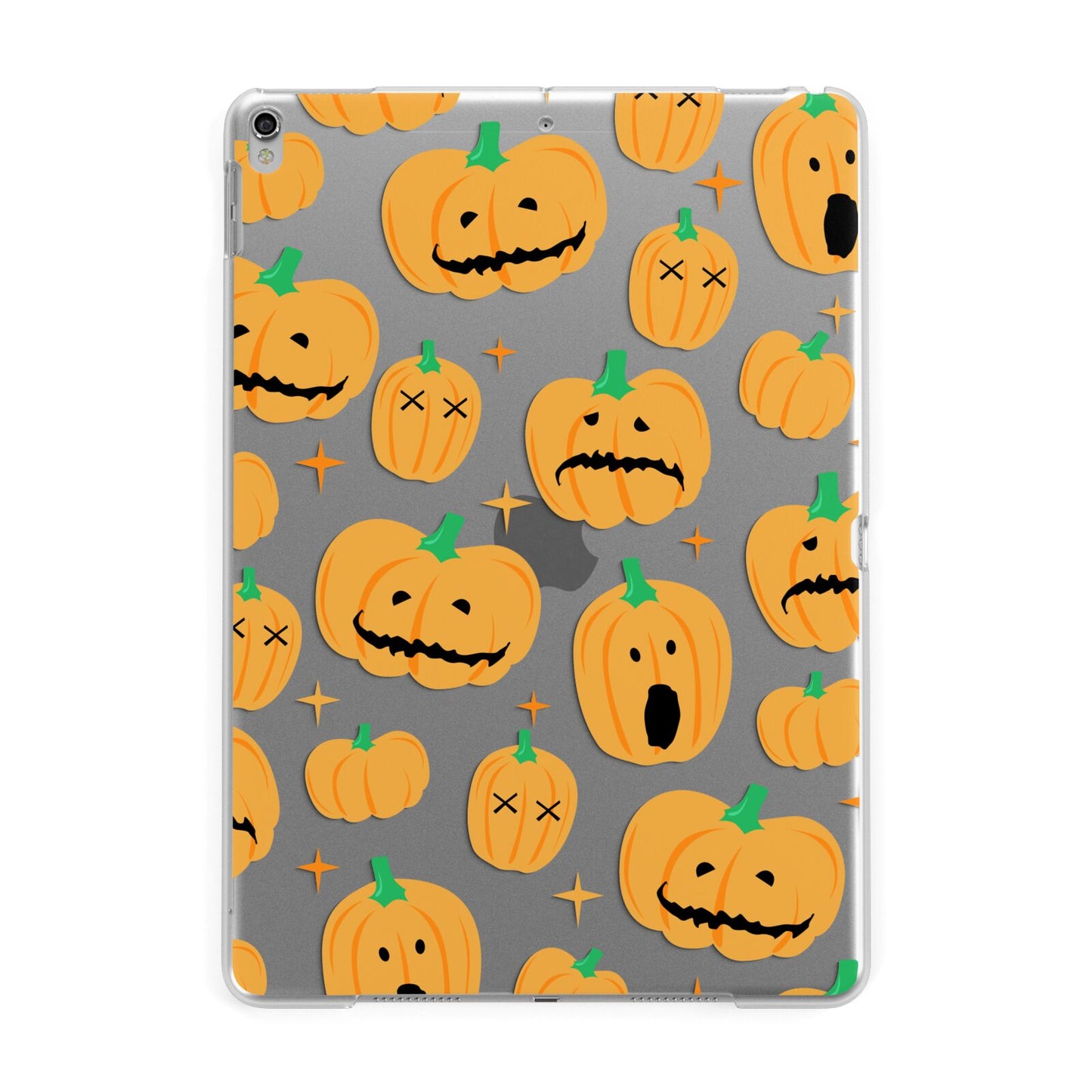 Jack O Lanterns with Transparent Background Apple iPad Silver Case