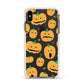 Jack O Lanterns with Transparent Background Apple iPhone Xs Max Impact Case White Edge on Black Phone