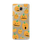 Jack O Lanterns with Transparent Background Samsung Galaxy A7 2016 Case on gold phone