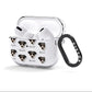 Jack Russell Terrier Icon with Name AirPods Clear Case 3rd Gen Side Image