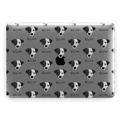 Jack Russell Terrier Icon with Name Apple MacBook Case