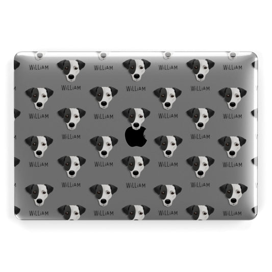 Jack Russell Terrier Icon with Name Apple MacBook Case