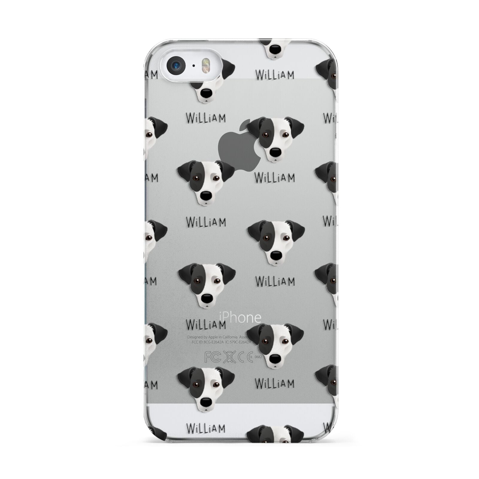 Jack Russell Terrier Icon with Name Apple iPhone 5 Case