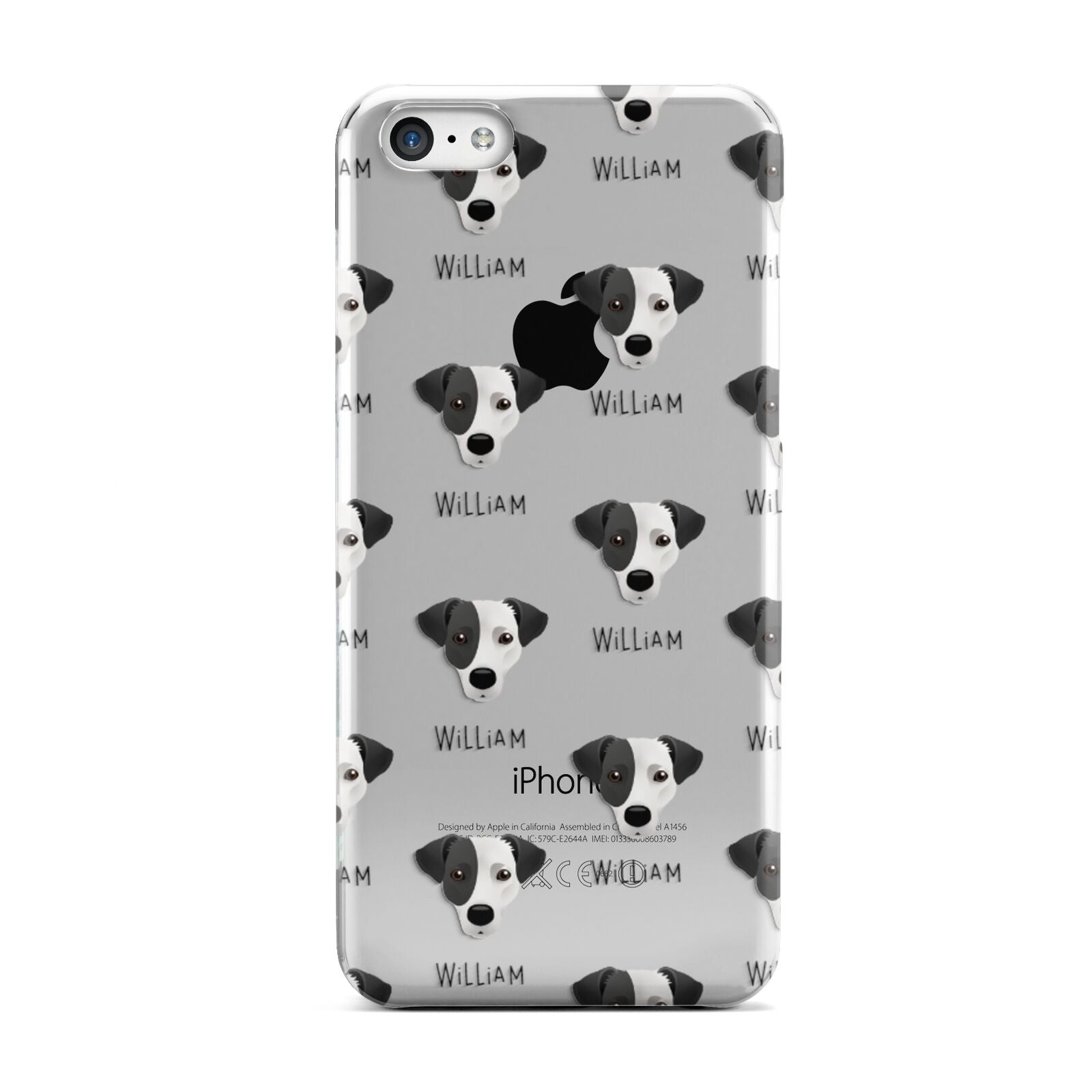 Jack Russell Terrier Icon with Name Apple iPhone 5c Case
