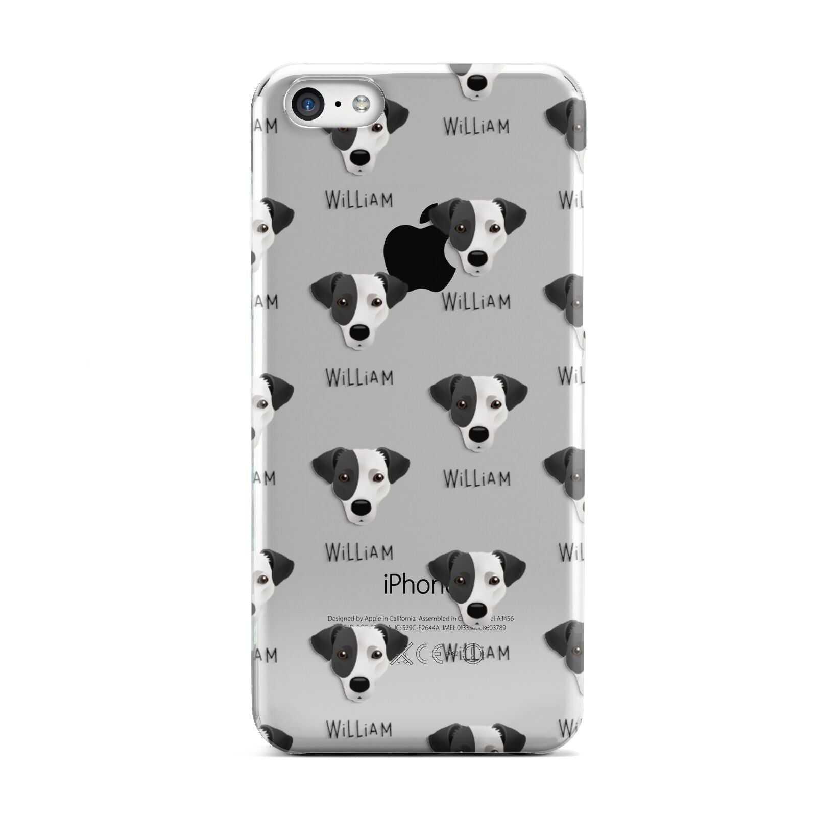 Jack Russell Terrier Icon with Name Apple iPhone 5c Case