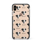 Jack Russell Terrier Icon with Name Apple iPhone Xs Max Impact Case Black Edge on Gold Phone