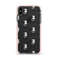Jack Russell Terrier Icon with Name Apple iPhone Xs Max Impact Case Pink Edge on Black Phone