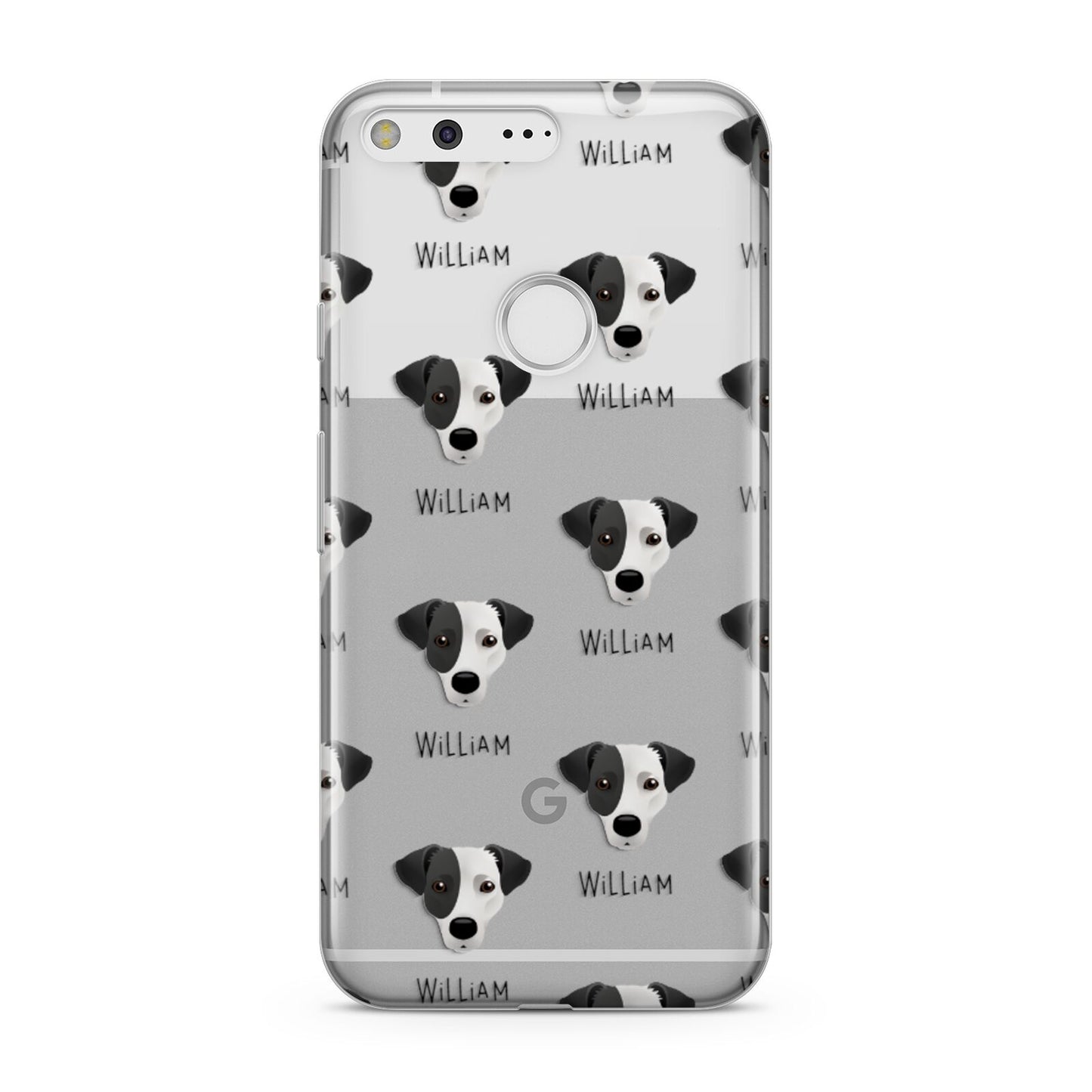 Jack Russell Terrier Icon with Name Google Pixel Case
