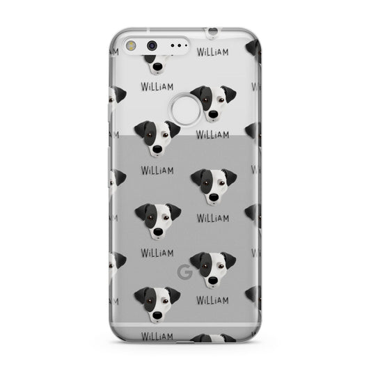Jack Russell Terrier Icon with Name Google Pixel Case