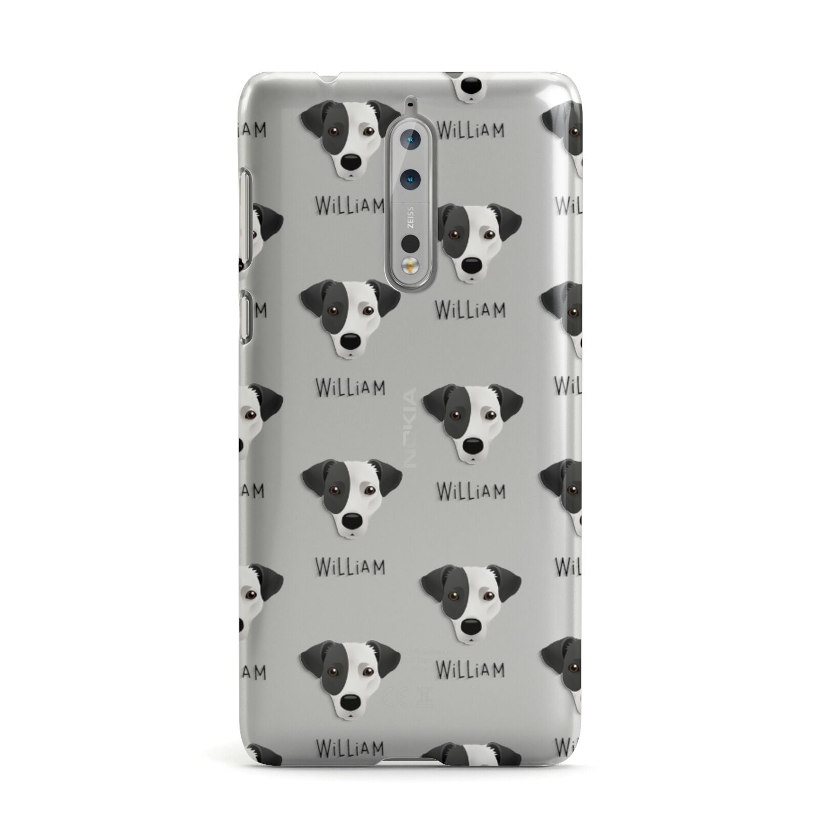 Jack Russell Terrier Icon with Name Nokia Case
