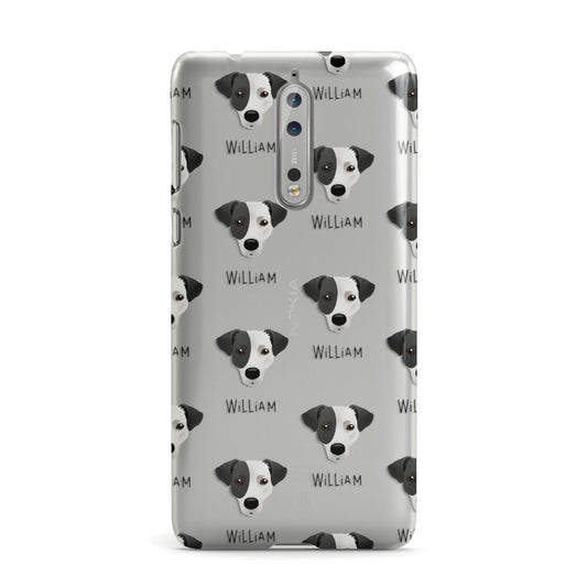Jack Russell Terrier Icon with Name Nokia Case