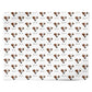 Jack Russell Terrier Icon with Name Personalised Wrapping Paper Alternative