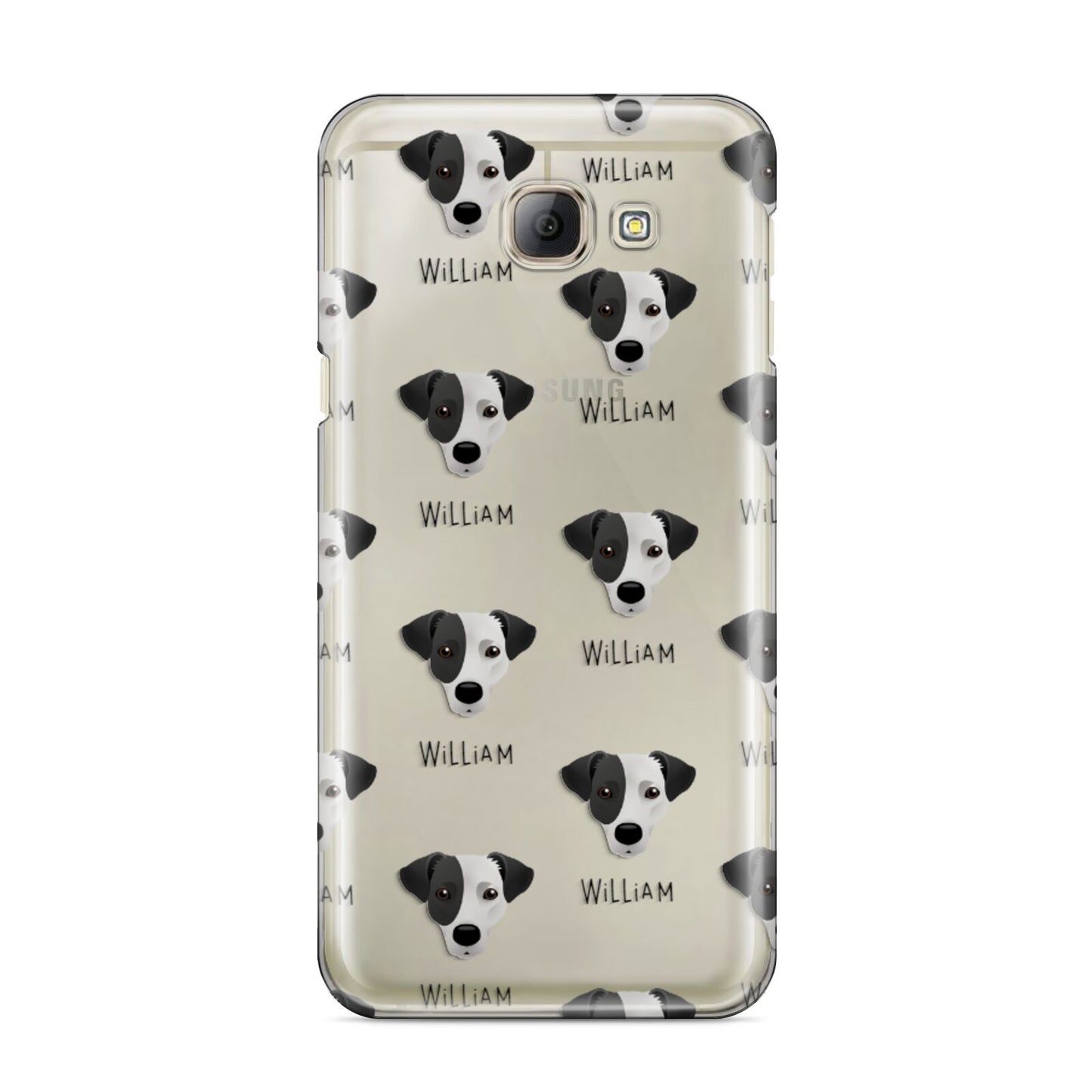 Jack Russell Terrier Icon with Name Samsung Galaxy A8 2016 Case