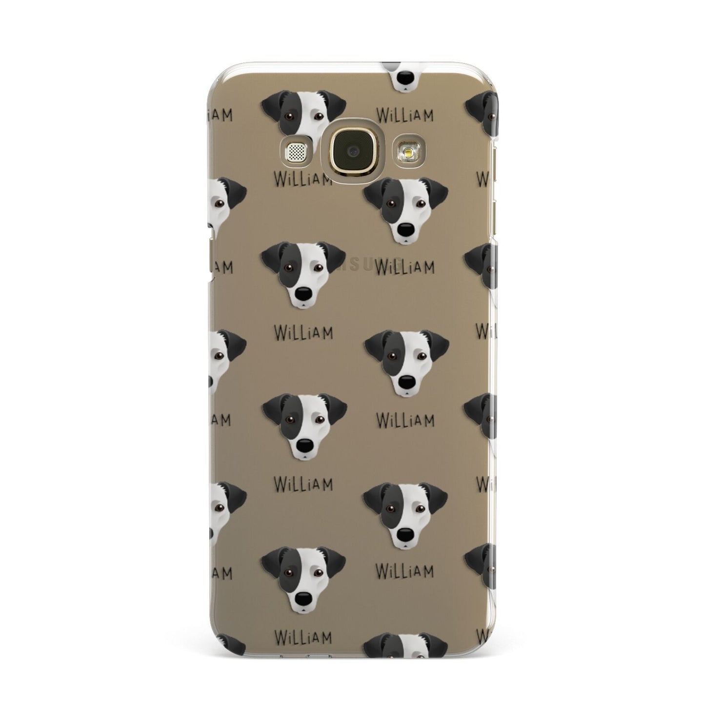 Jack Russell Terrier Icon with Name Samsung Galaxy A8 Case