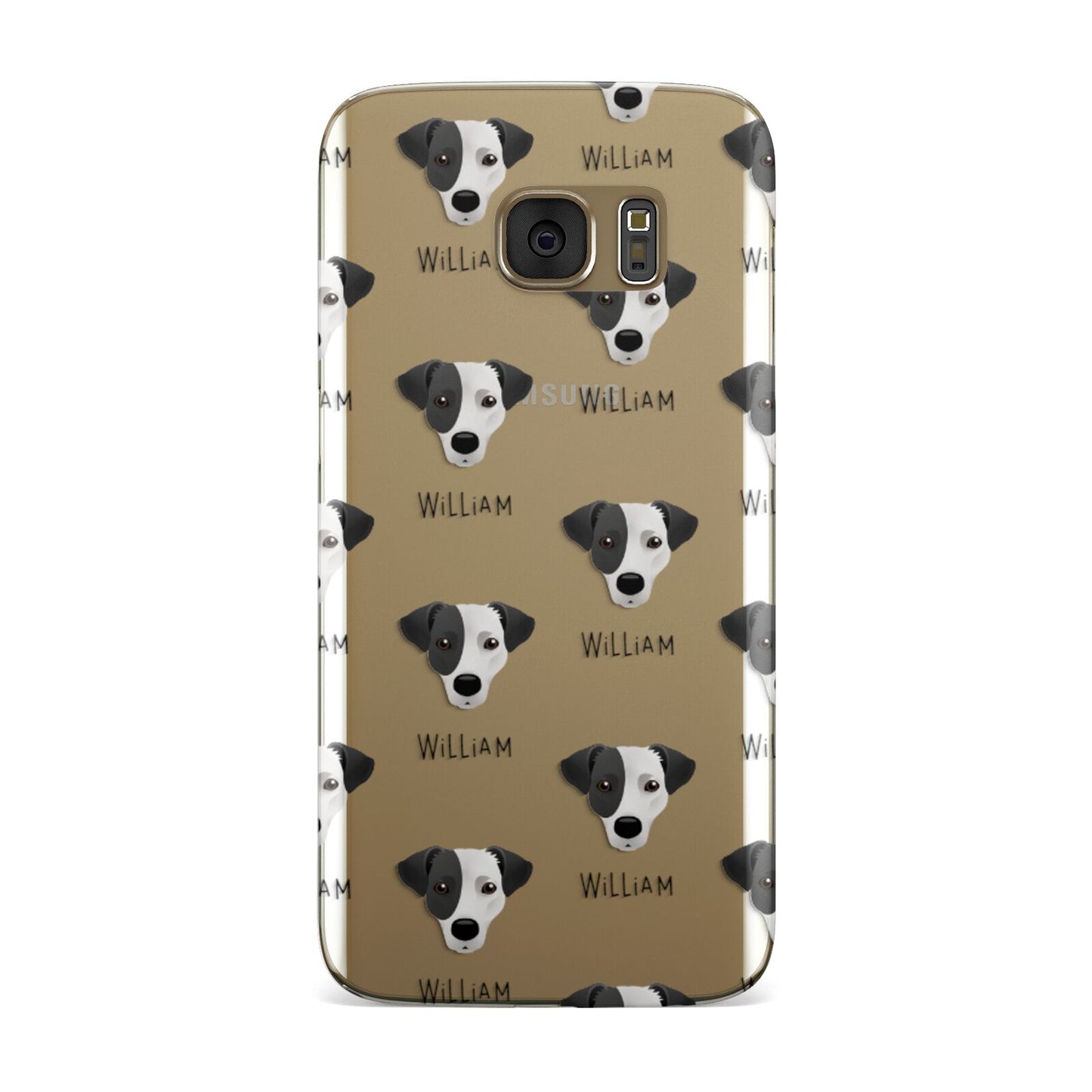 Jack Russell Terrier Icon with Name Samsung Galaxy Case