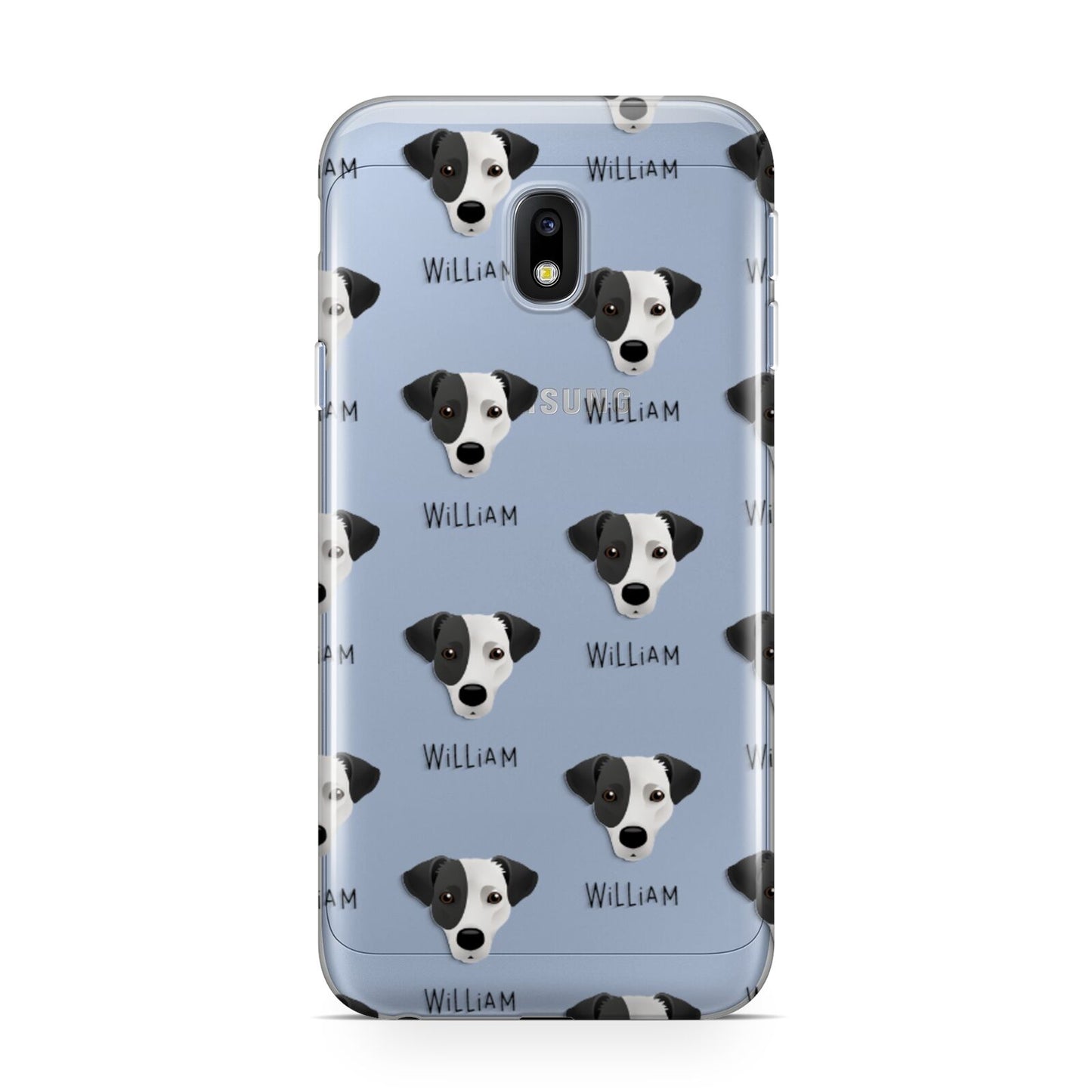 Jack Russell Terrier Icon with Name Samsung Galaxy J3 2017 Case