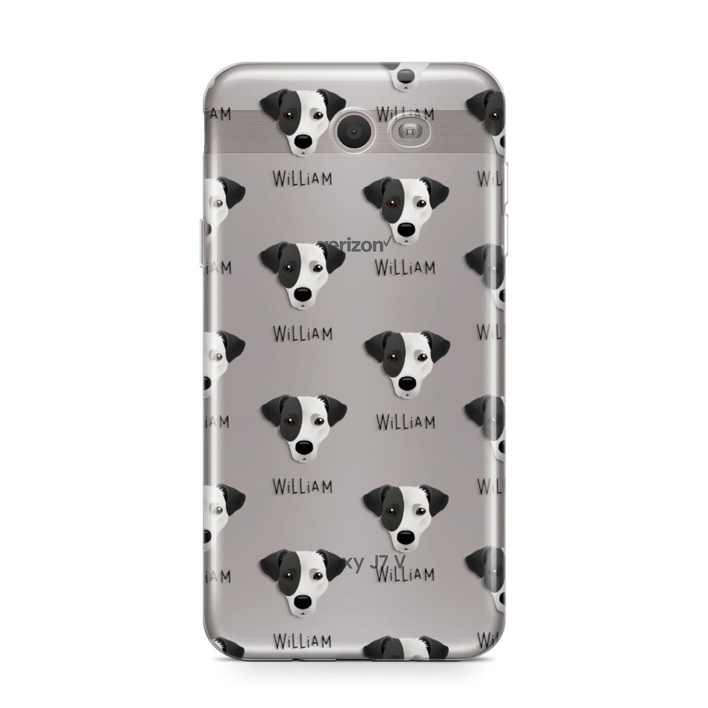Jack Russell Terrier Icon with Name Samsung Galaxy J7 2017 Case