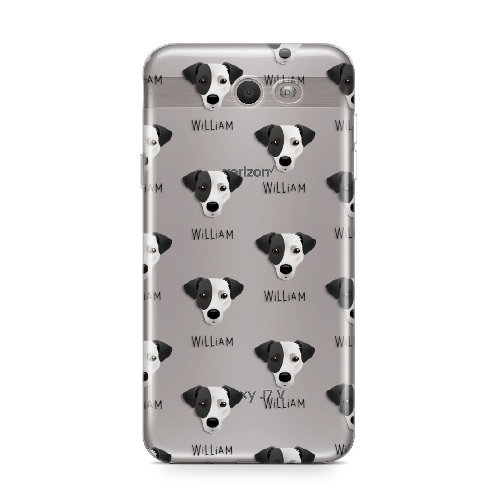 Jack Russell Terrier Icon with Name Samsung Galaxy J7 2017 Case