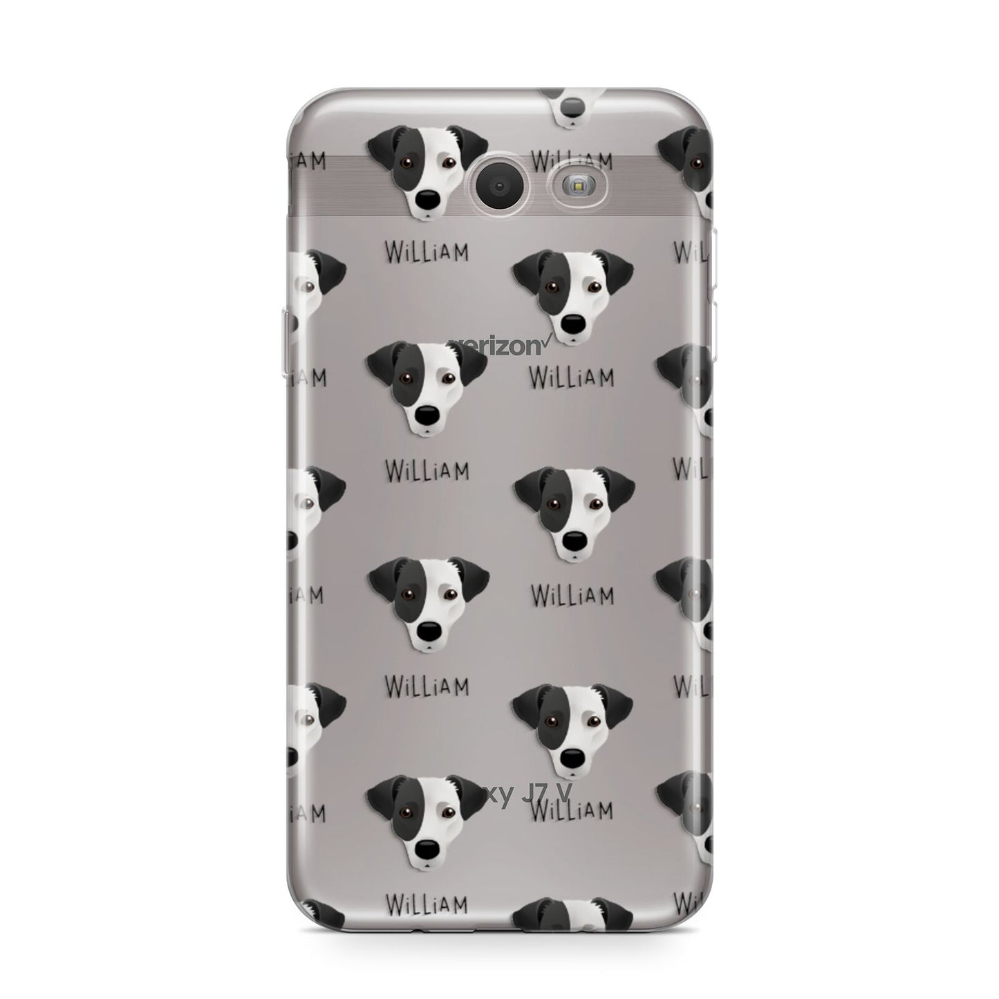Jack Russell Terrier Icon with Name Samsung Galaxy J7 2017 Case