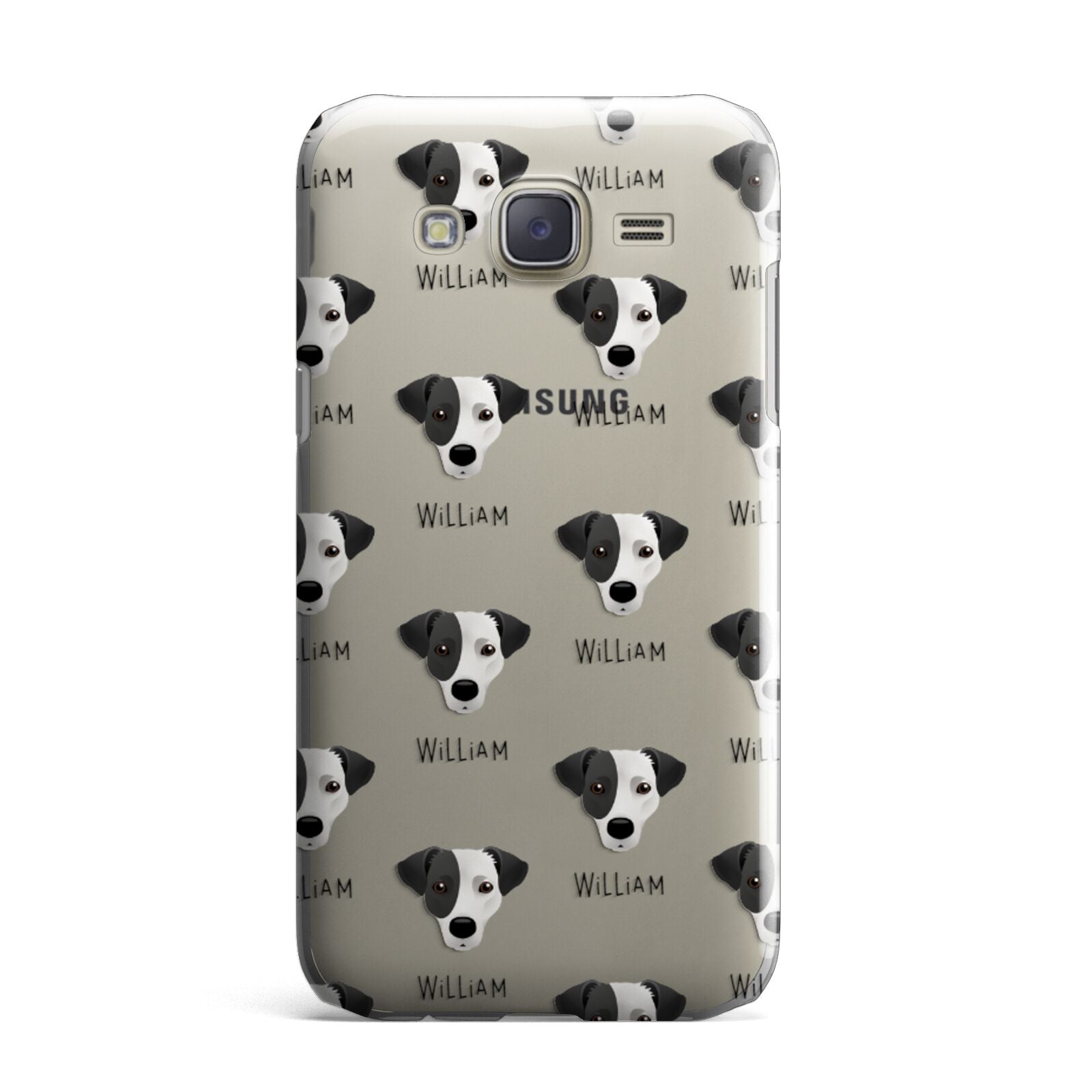 Jack Russell Terrier Icon with Name Samsung Galaxy J7 Case