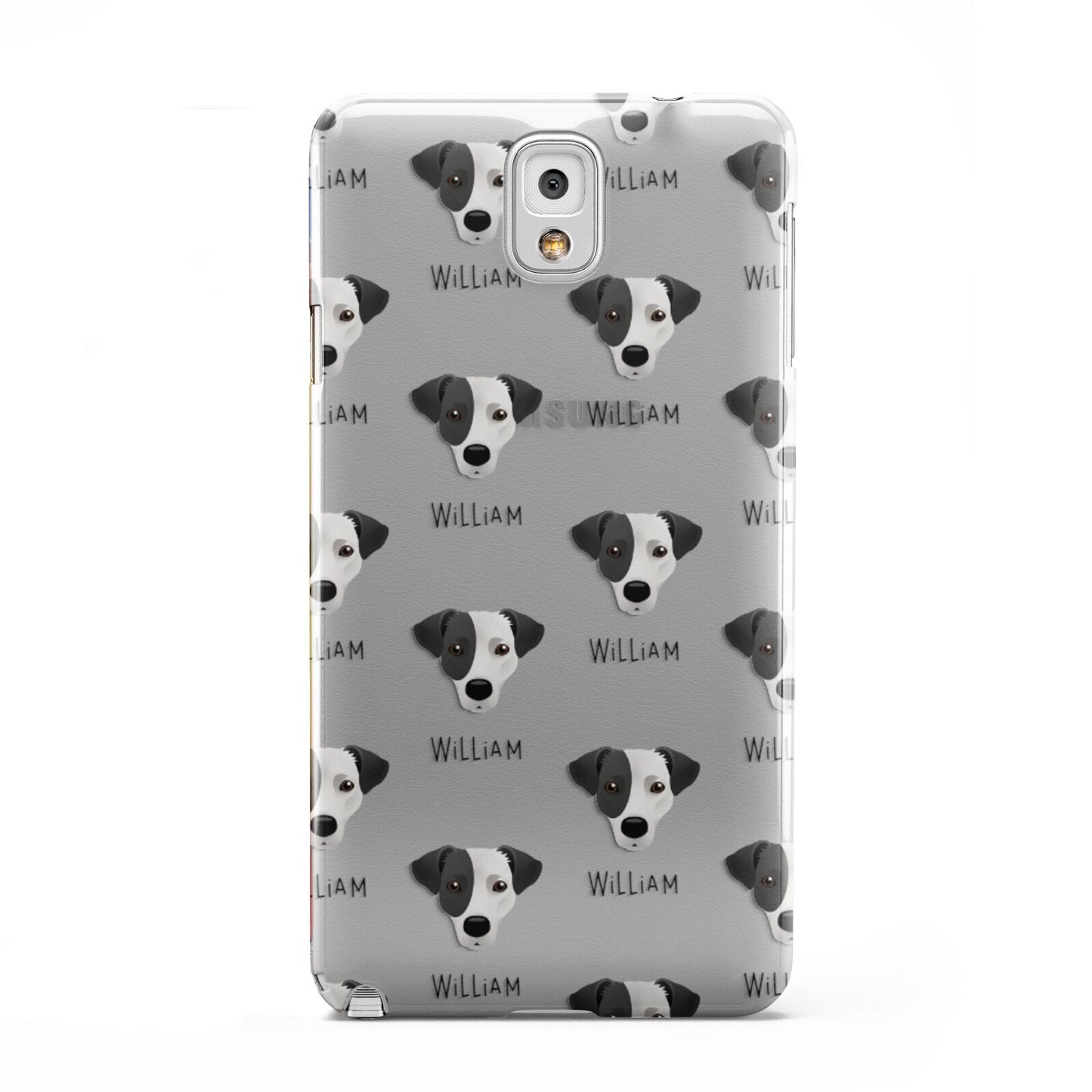 Jack Russell Terrier Icon with Name Samsung Galaxy Note 3 Case