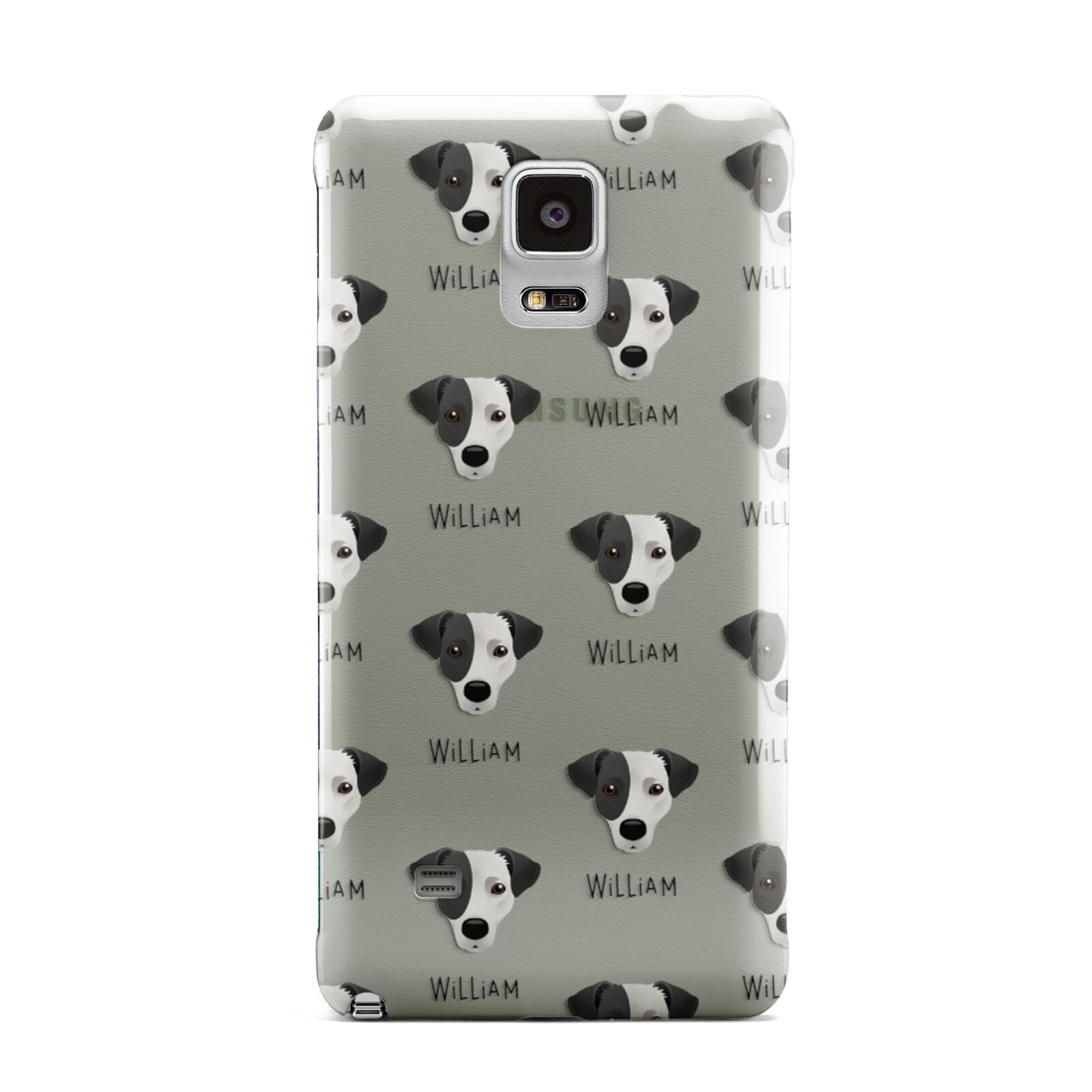 Jack Russell Terrier Icon with Name Samsung Galaxy Note 4 Case