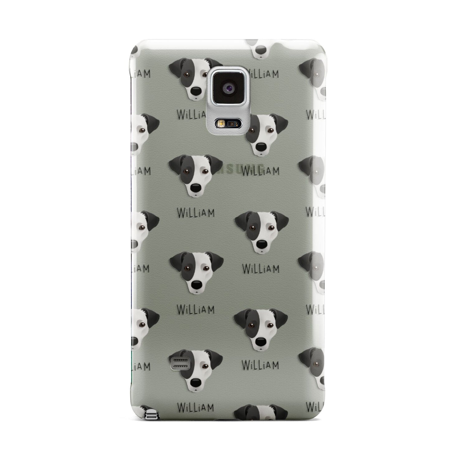 Jack Russell Terrier Icon with Name Samsung Galaxy Note 4 Case