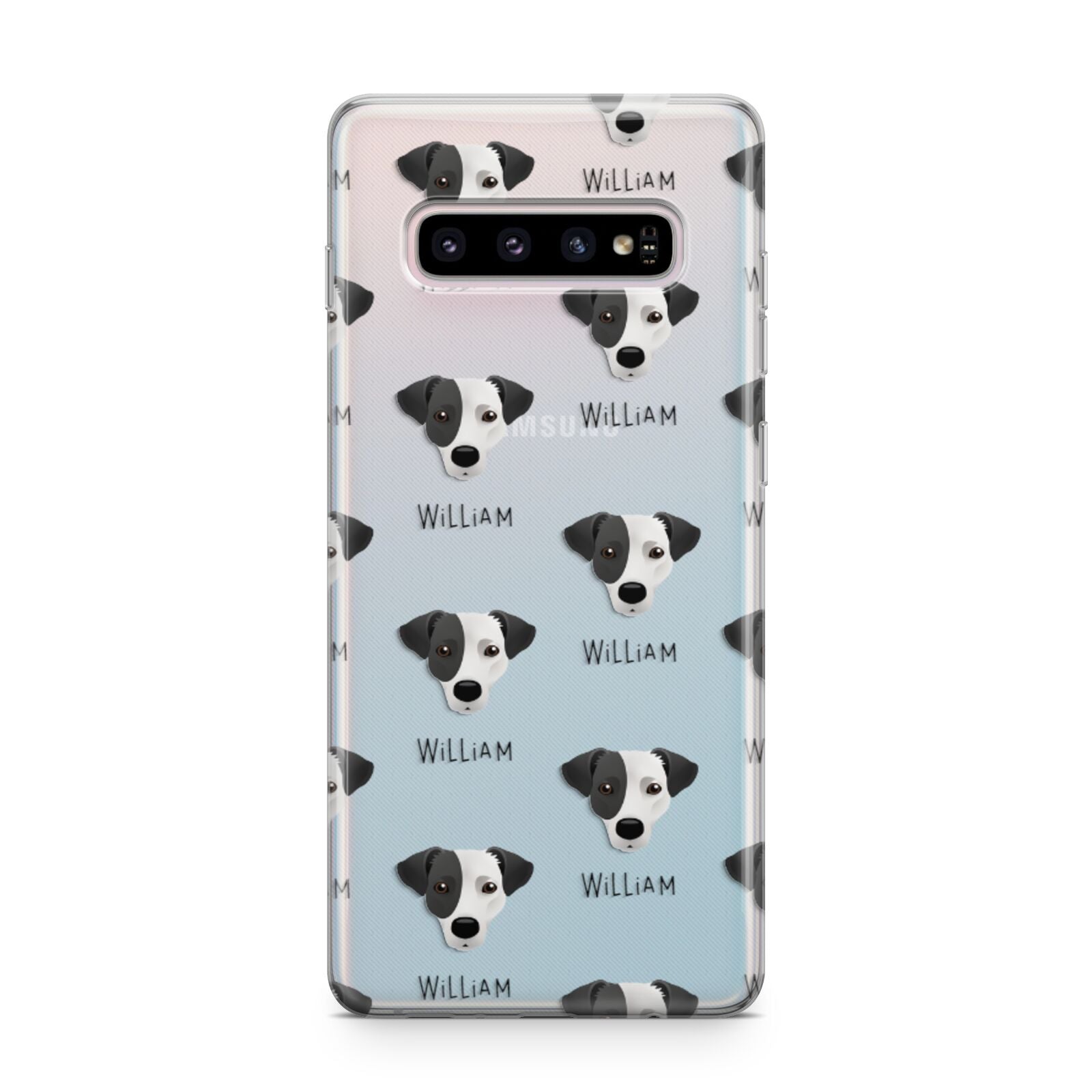Jack Russell Terrier Icon with Name Samsung Galaxy S10 Plus Case